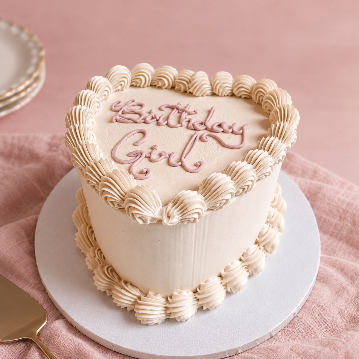 Heart-Shaped Mini Message Cake