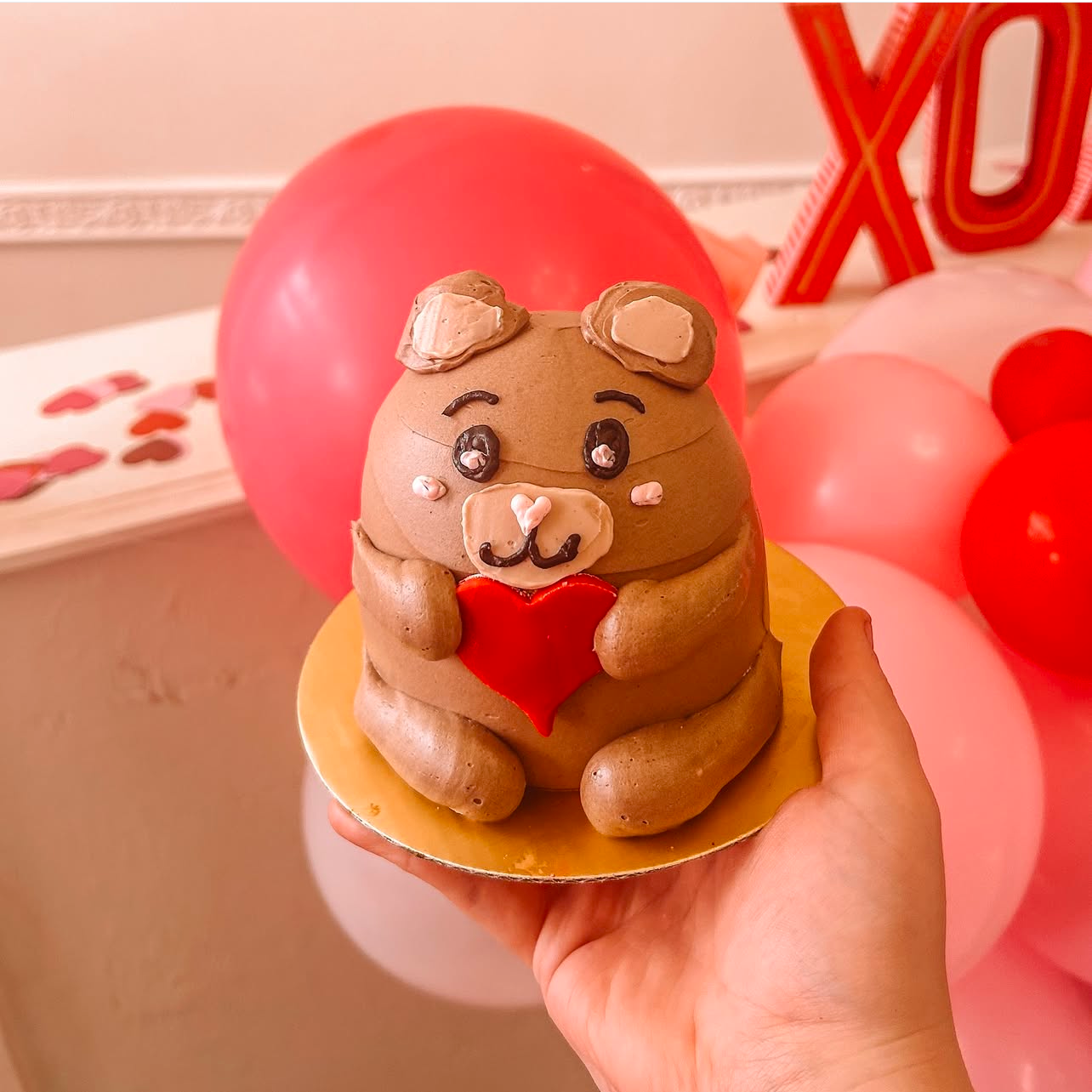 Valentine's Bear Cake