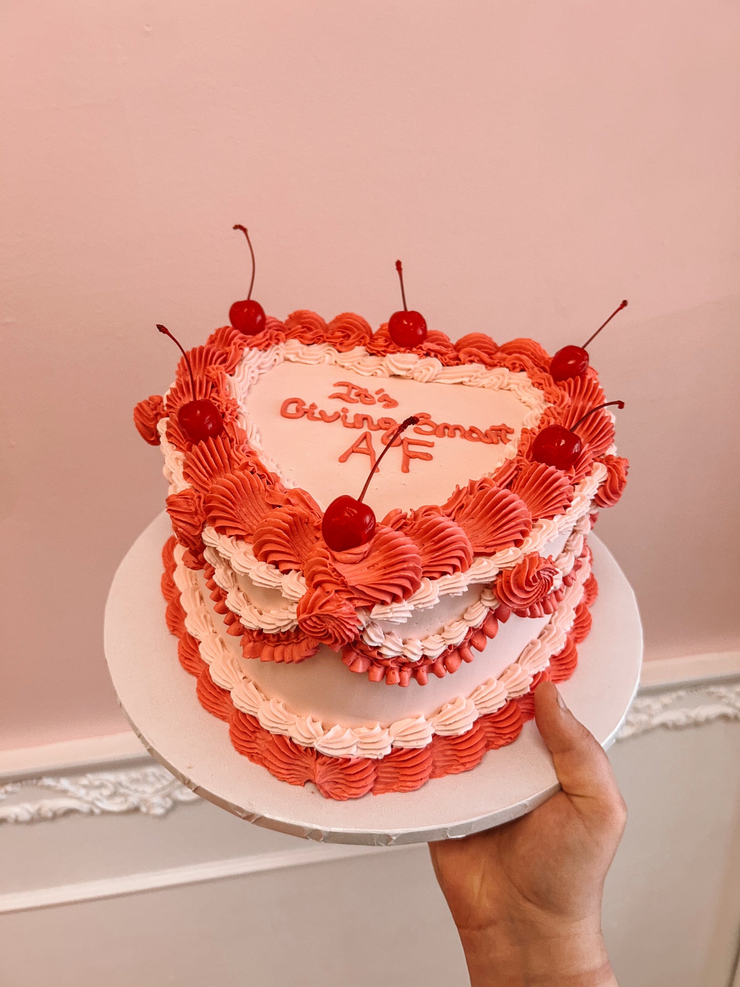 Heart Cakes (Detailed Piping)